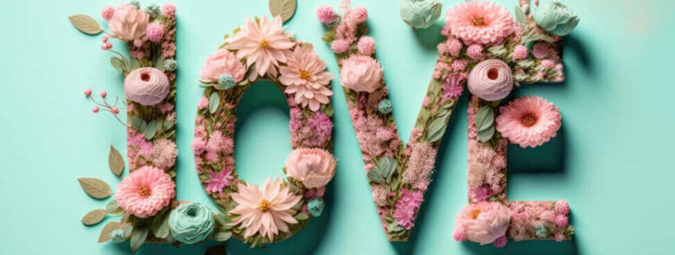 Cómo hacer letras decoradas con flores secas o preservadas